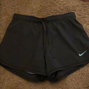 Nike Shorts with built on compression shorts